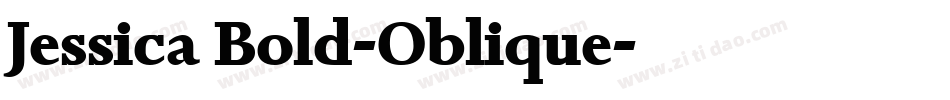 Jessica Bold-Oblique字体转换